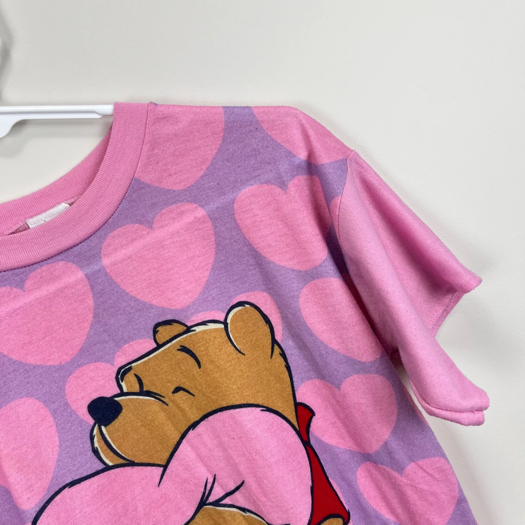 Selling Fast Vintage Winnie the Pooh Pink Heart Nightgown  Limited Stock!