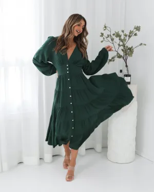 Sharina Dress - Emerald