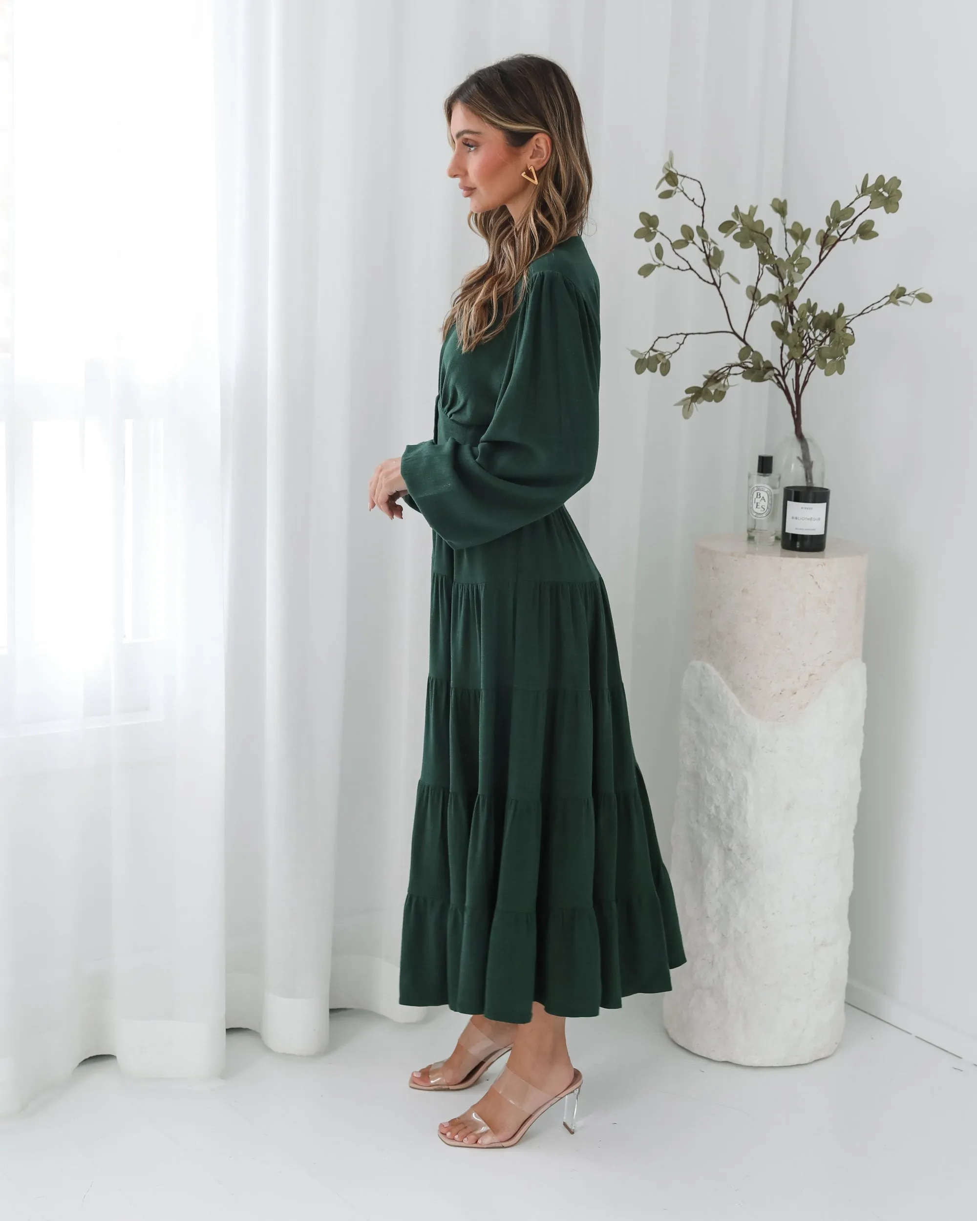Sharina Dress - Emerald