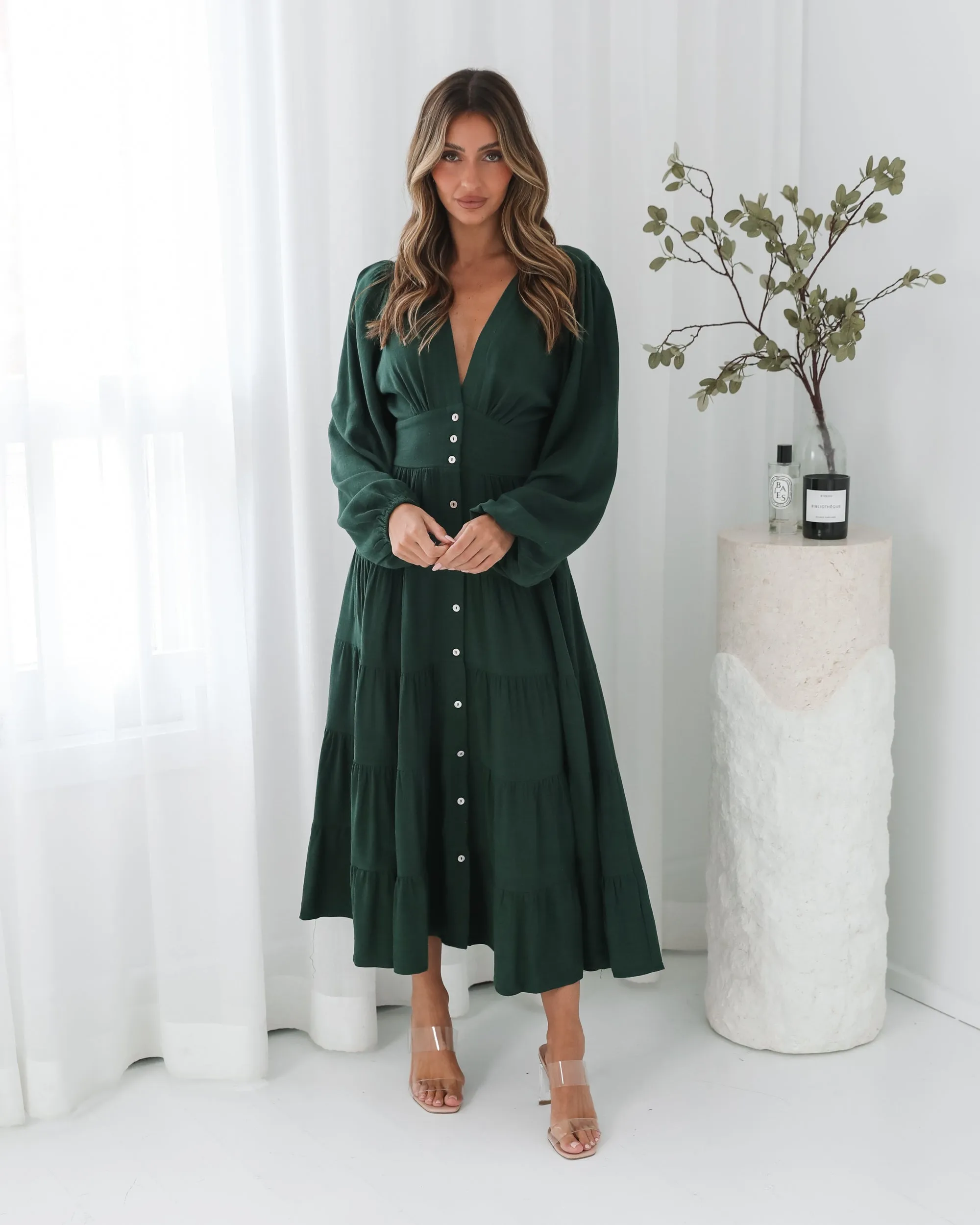 Sharina Dress - Emerald