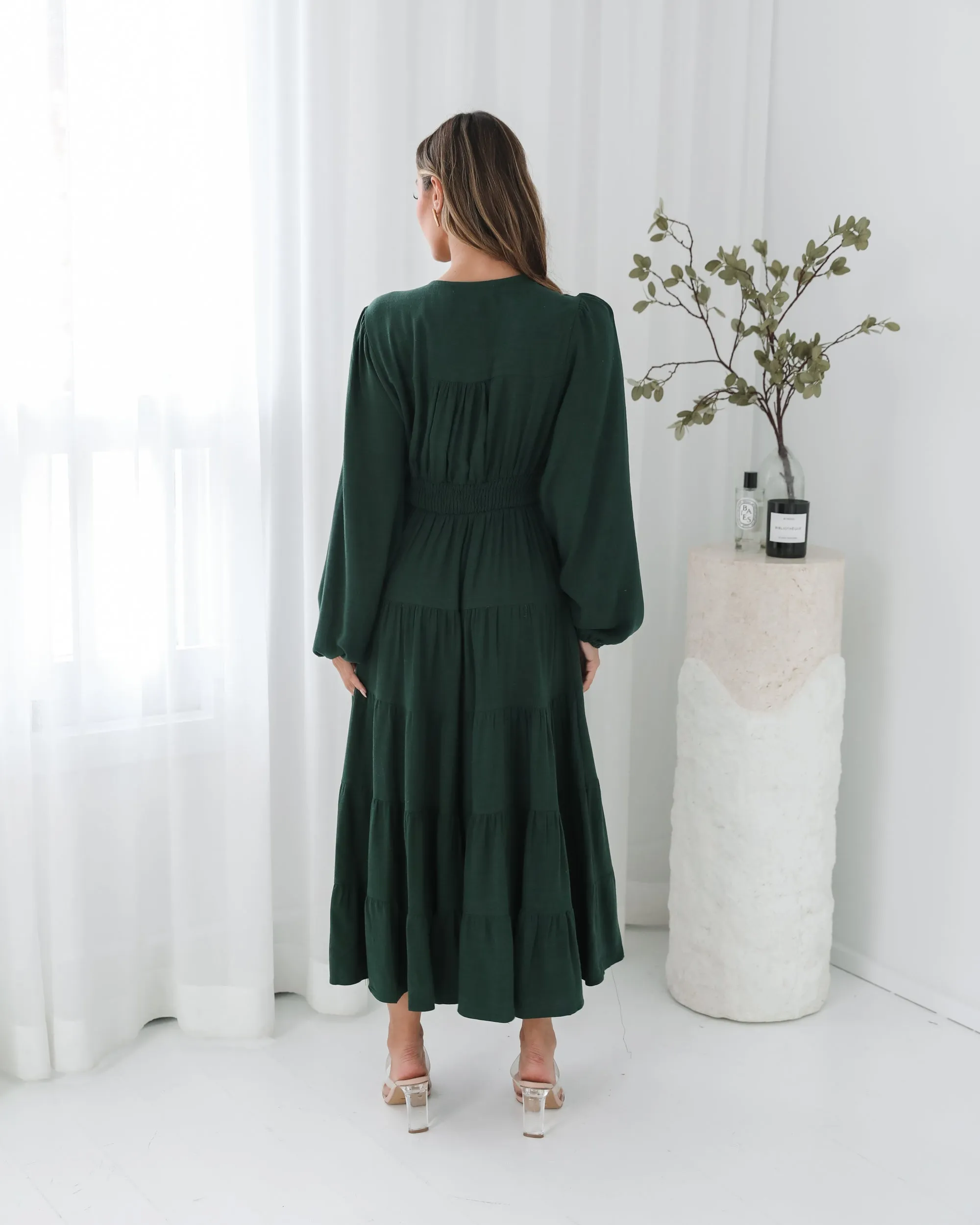 Sharina Dress - Emerald