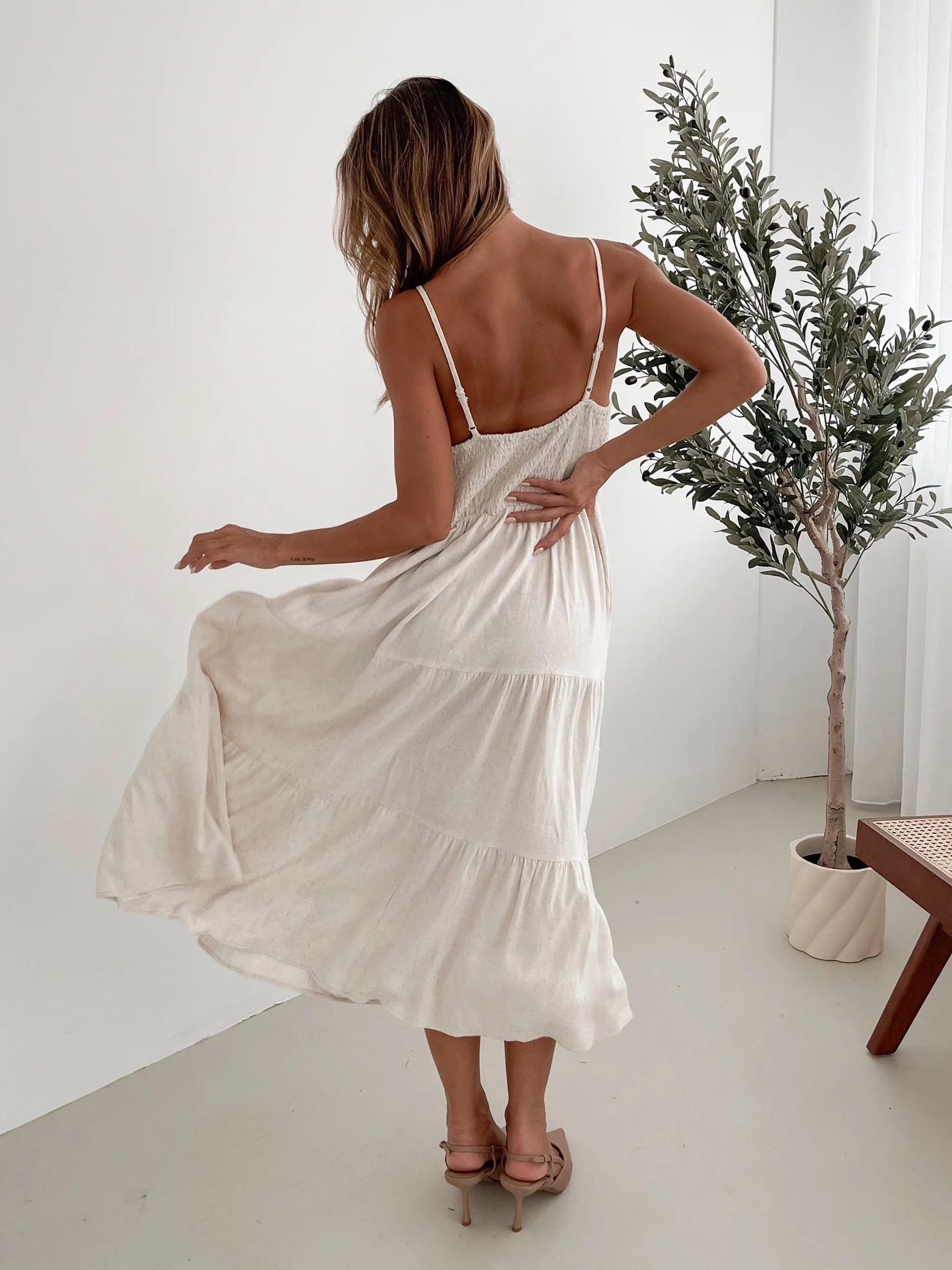 Sonya Dress - Beige