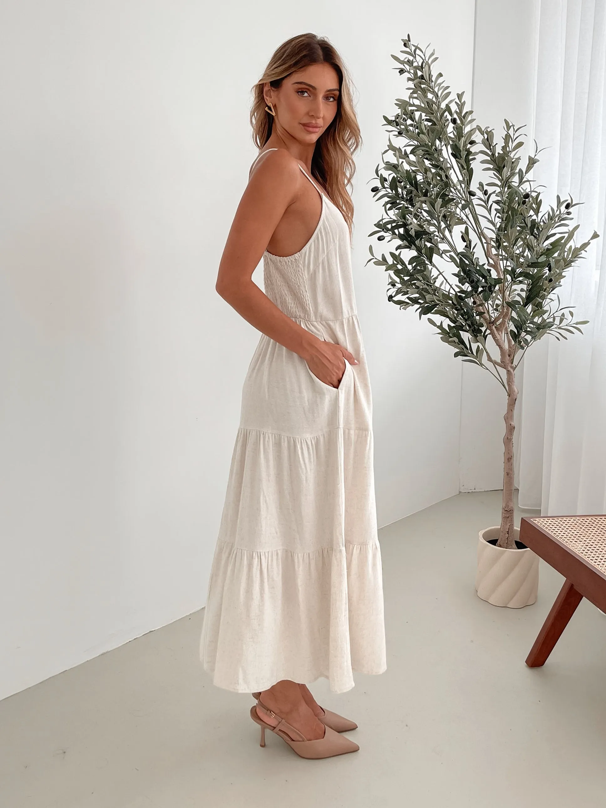 Sonya Dress - Beige