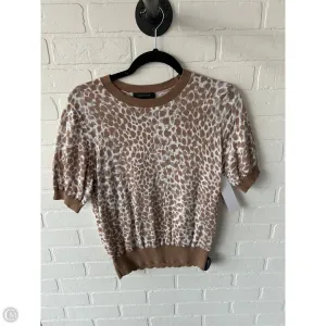 Sweater By Ann Taylor In Brown & White, Size: S