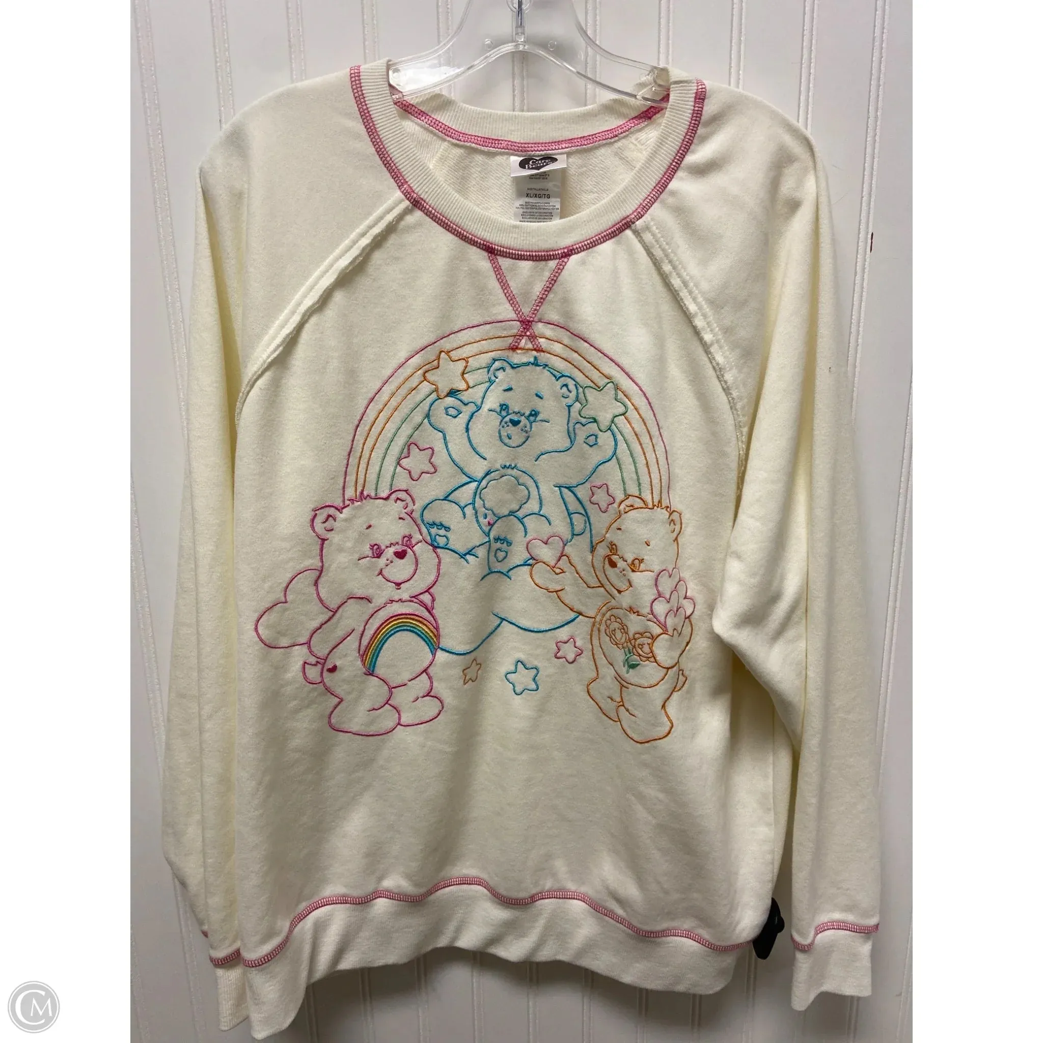 Sweater By Clothes Mentor In Cream, Size: Xl