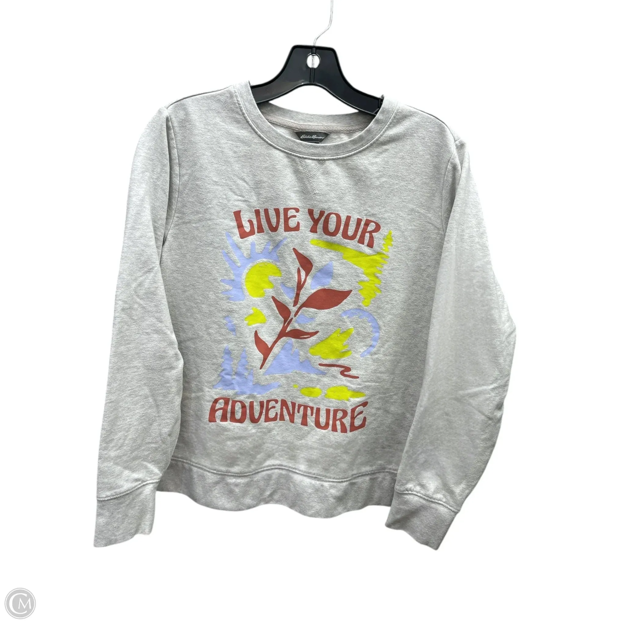 Sweater By Eddie Bauer In Grey, Size: S