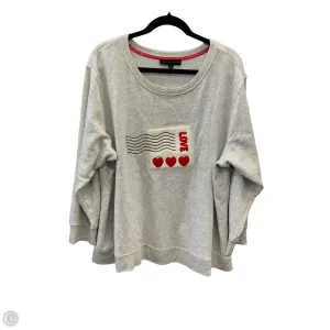 Sweater By Jane And Delancey In Grey, Size: 2x
