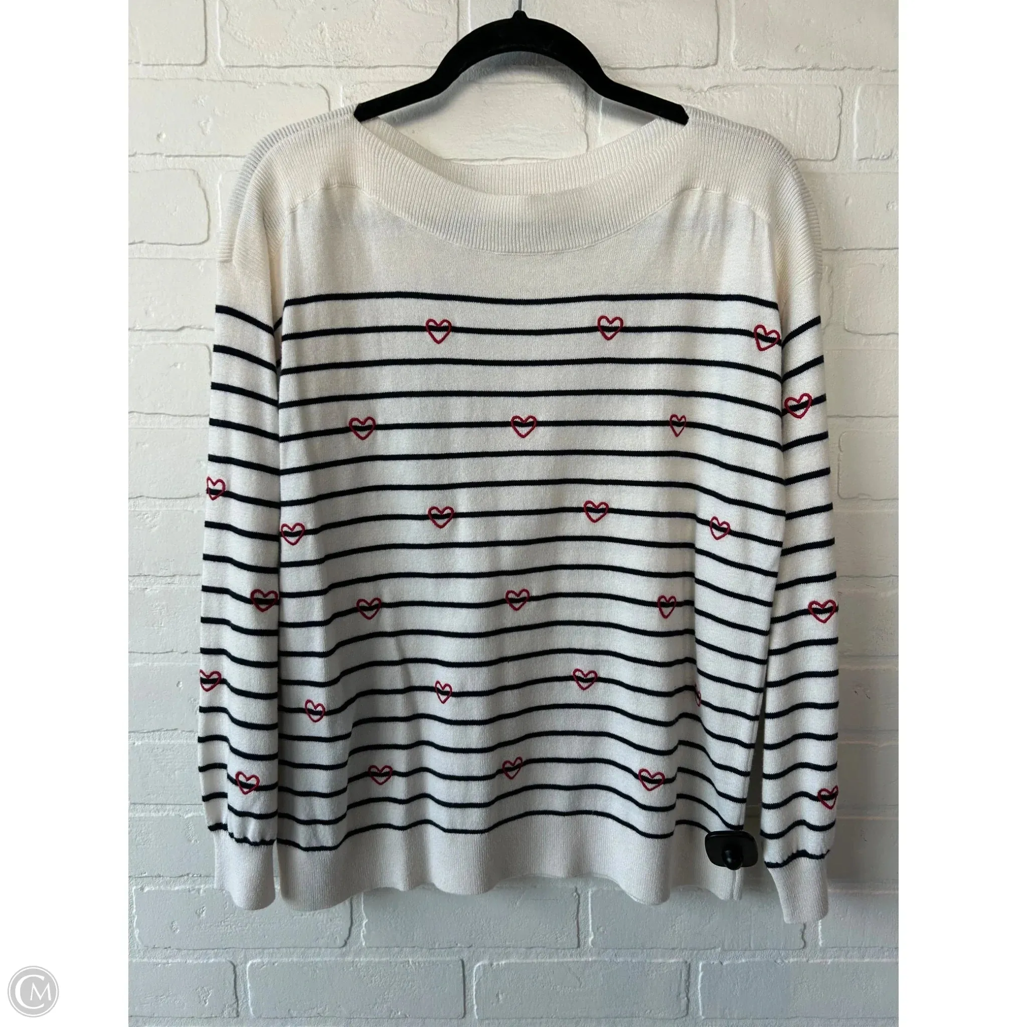 Sweater By Loft In Cream, Size: M