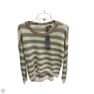 Sweater By Quinn In Brown & Cream, Size: S