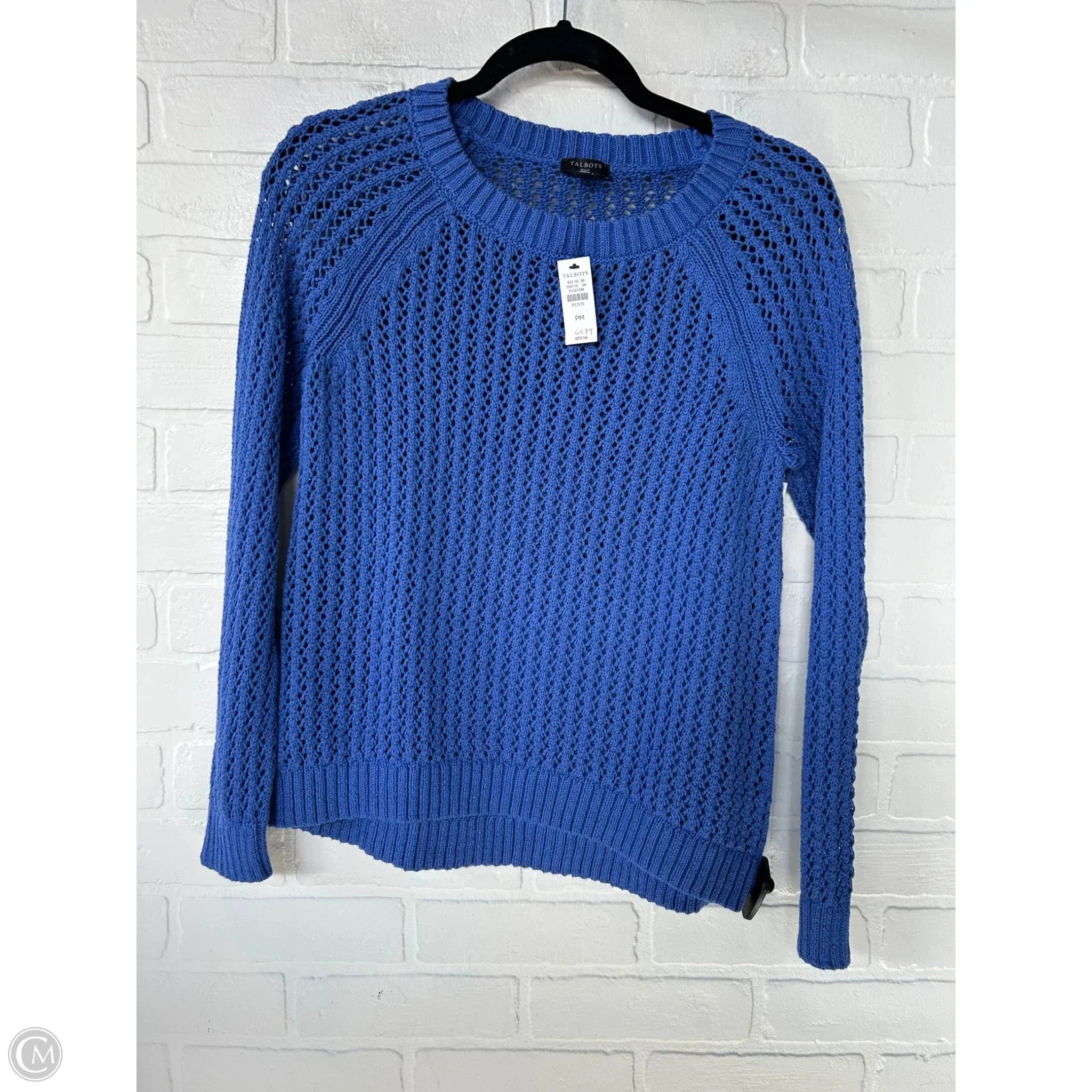 Sweater By Talbots In Blue, Size: Mp