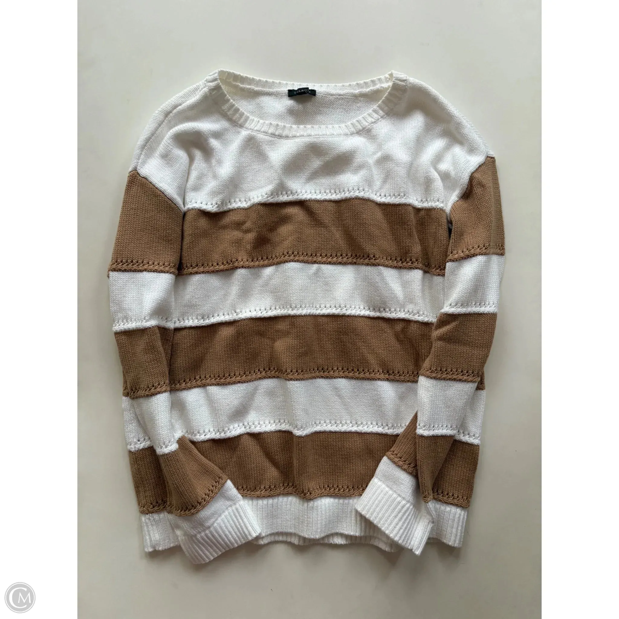 Sweater By Talbots In Cream, Size: M