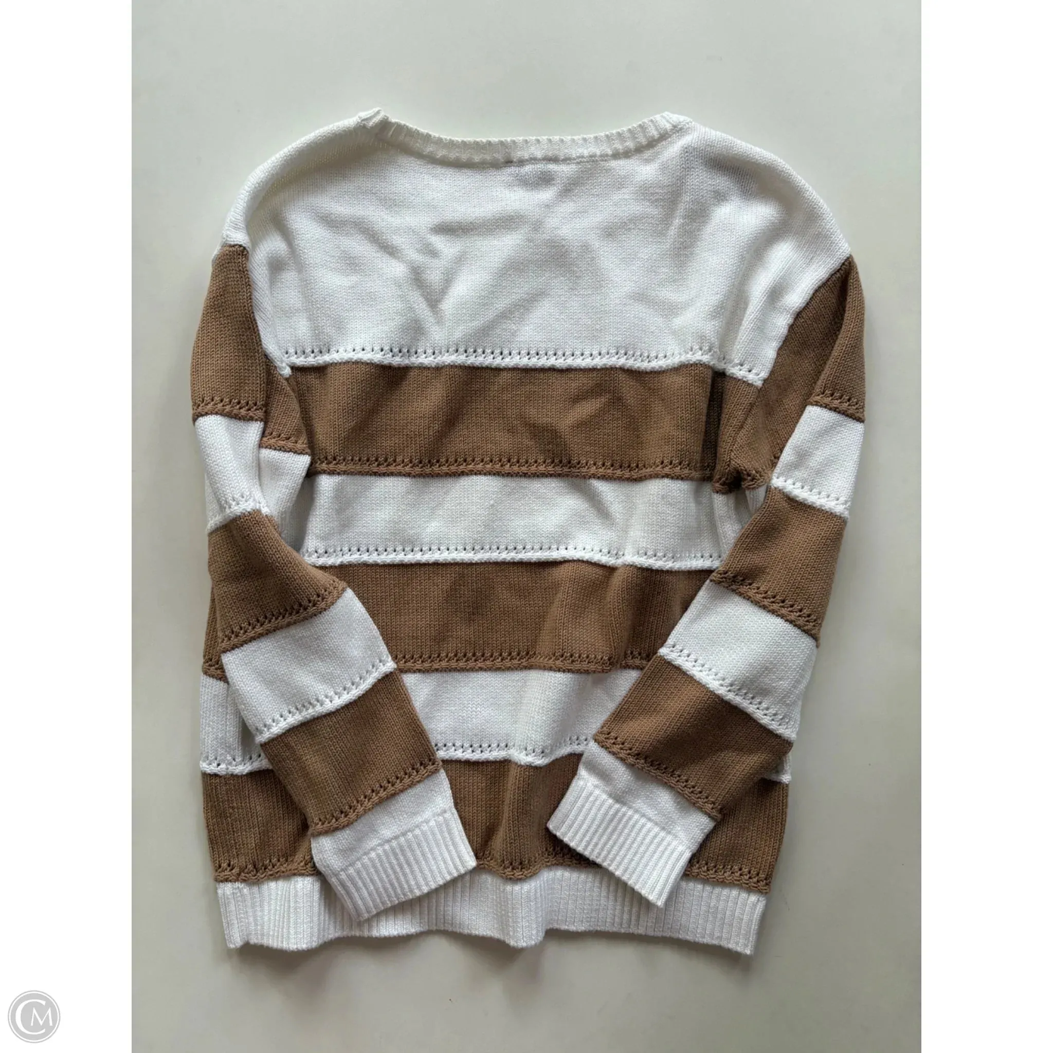Sweater By Talbots In Cream, Size: M