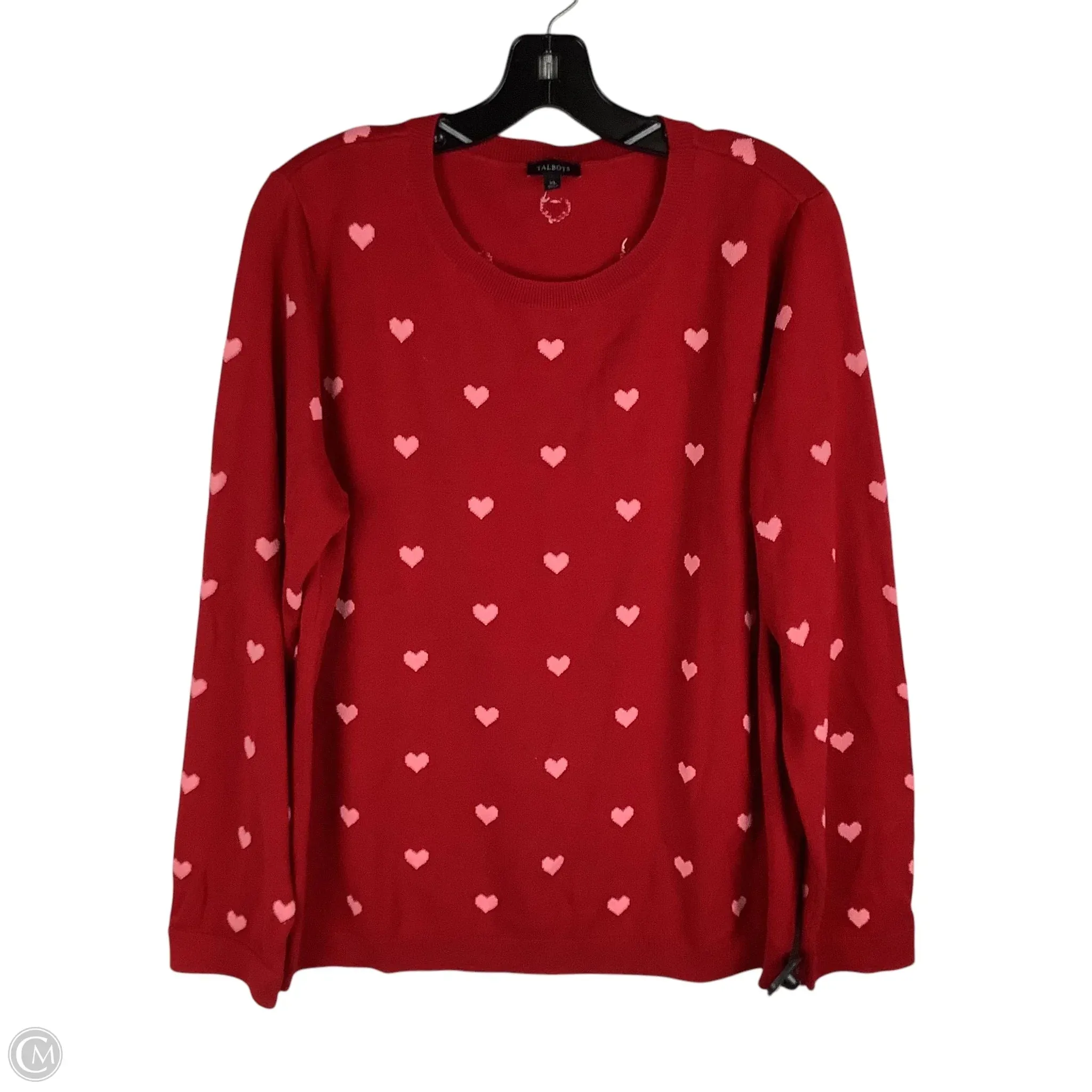 Sweater By Talbots In Red, Size: Xl