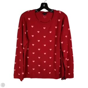 Sweater By Talbots In Red, Size: Xl