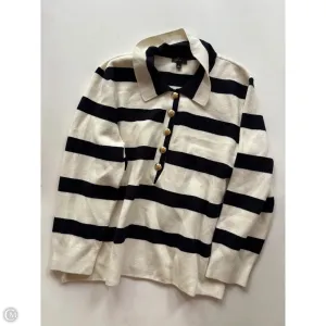 Sweater By Talbots In Striped Pattern, Size: L