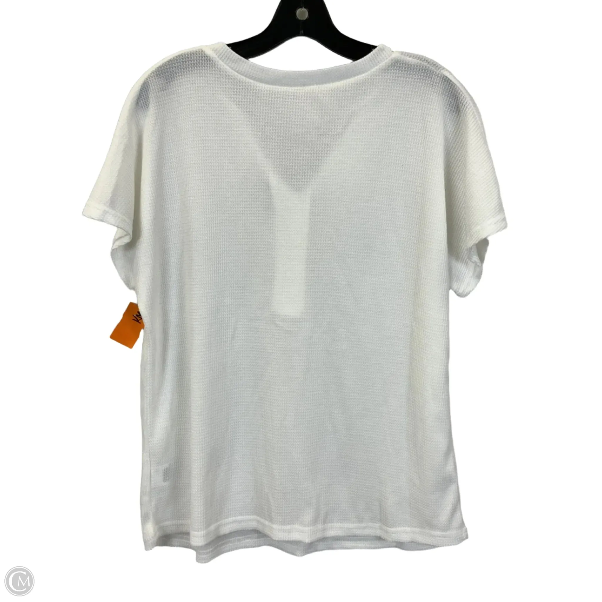 Sweater Short Sleeve By Shein In Cream & Tan, Size: M