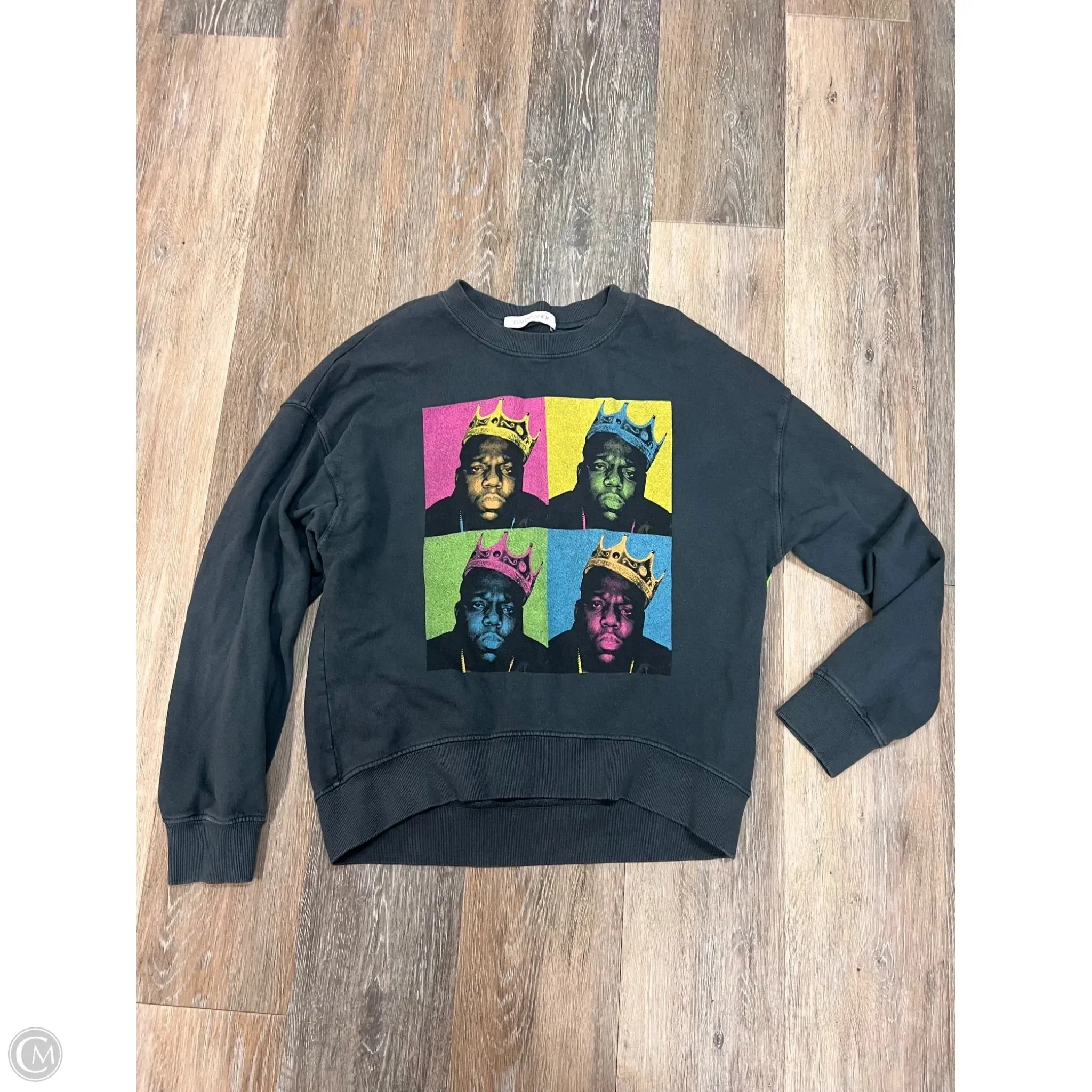 Sweatshirt Crewneck By Daydreamer In Grey, Size: S