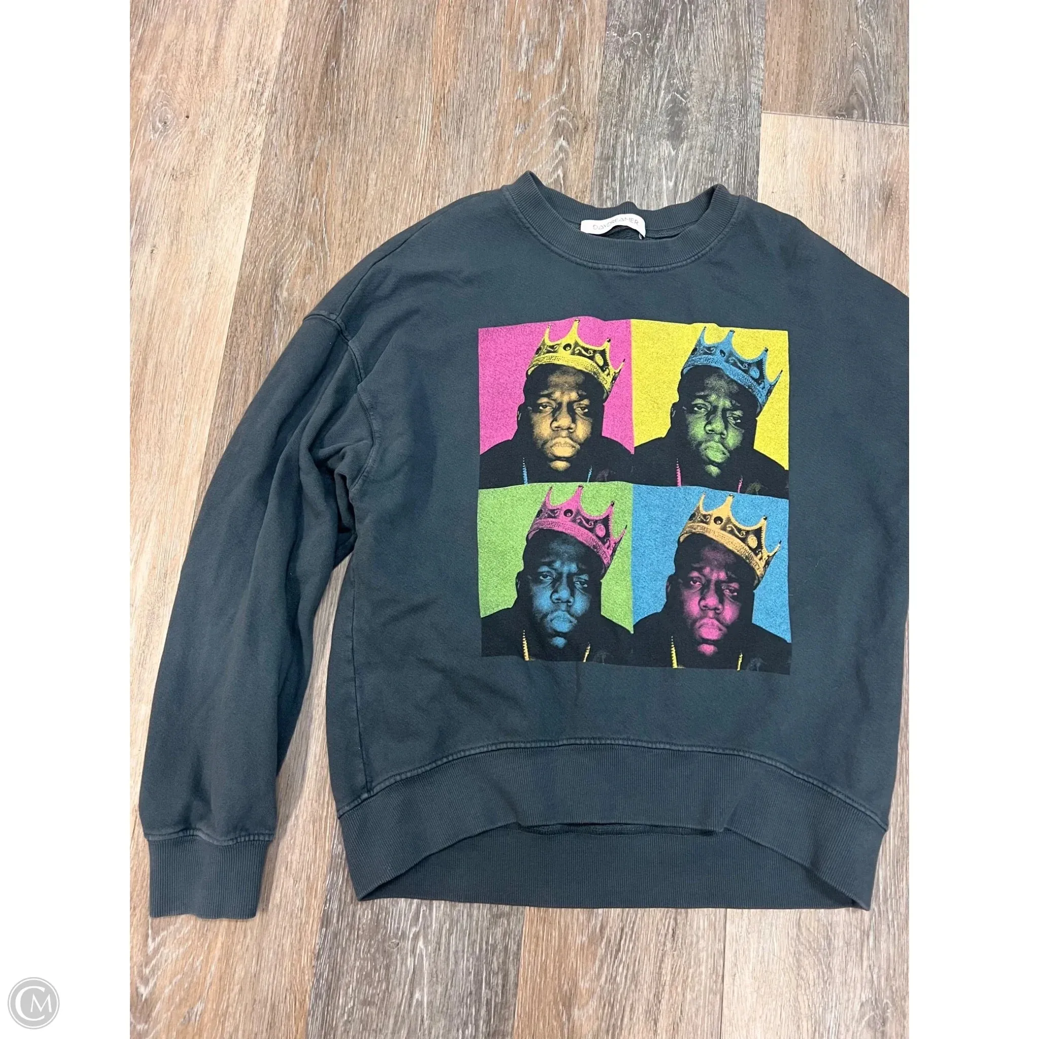 Sweatshirt Crewneck By Daydreamer In Grey, Size: S