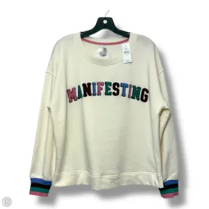 Sweatshirt Crewneck By Lou And Grey In White, Size: S