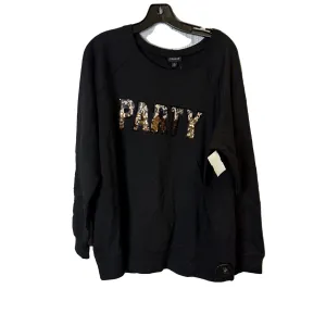 Sweatshirt Crewneck By Torrid In Black, Size: 2x