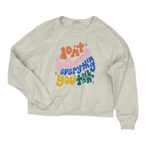 Sweatshirt Crewneck By Z Supply In Cream, Size:L