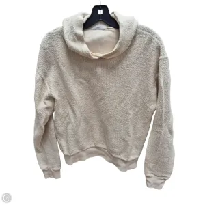 Sweatshirt Hoodie By Clothes Mentor In Cream, Size: M
