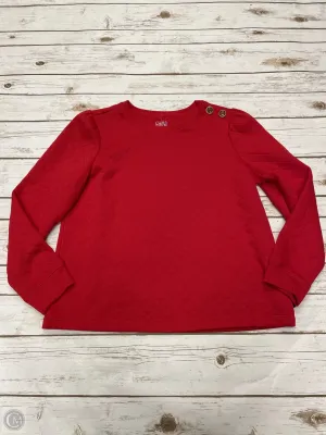 Sweatshirt Hoodie By Croft And Barrow In Red, Size: M