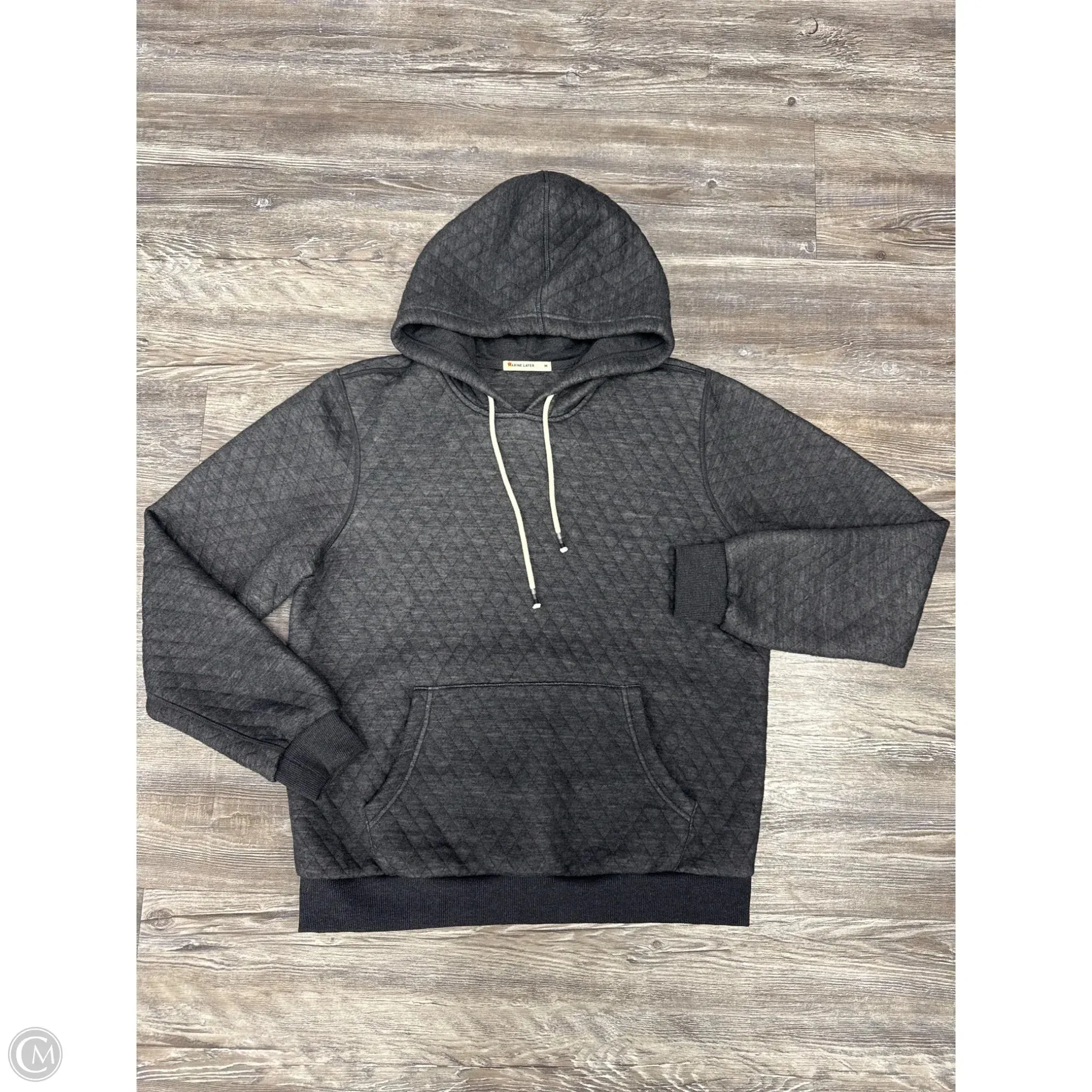Sweatshirt Hoodie By Marine Layer In Grey, Size: M