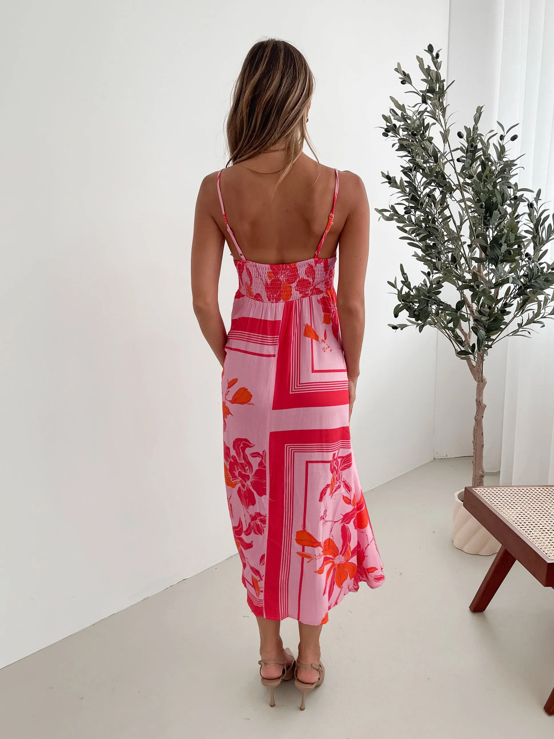 Sylver Dress - Pink Floral