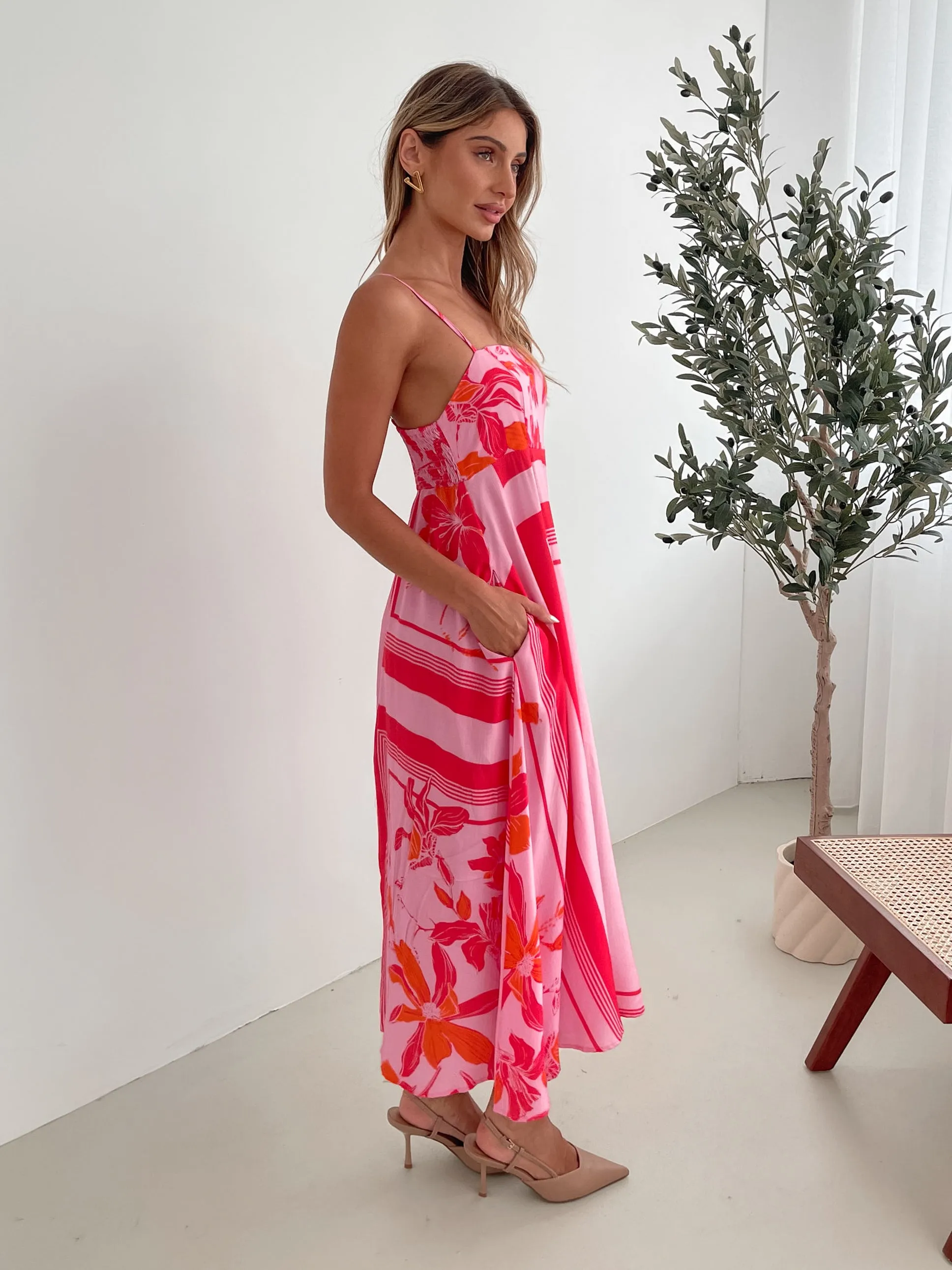 Sylver Dress - Pink Floral