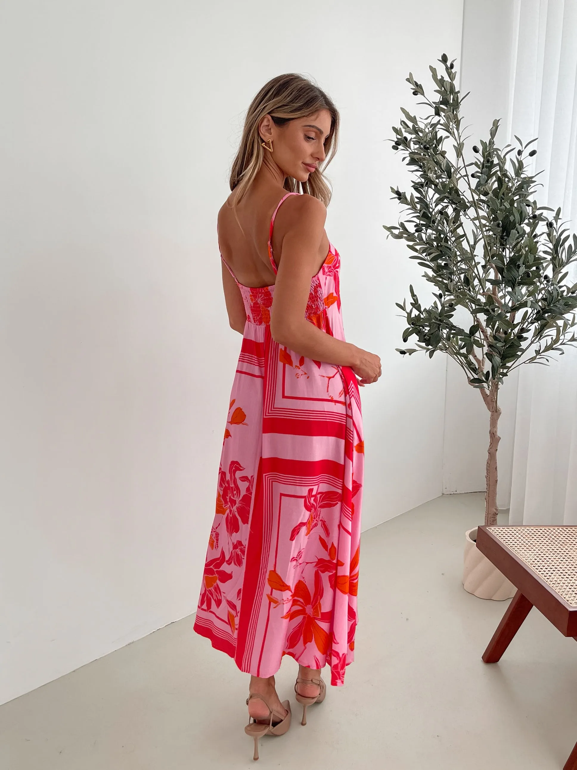 Sylver Dress - Pink Floral