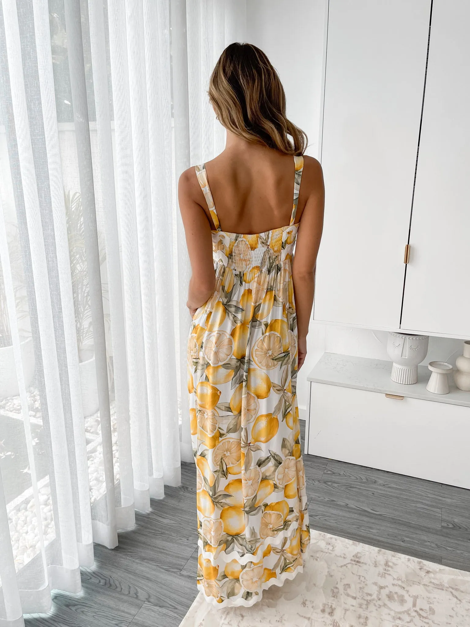 Sylvessa Dress - Yellow Print