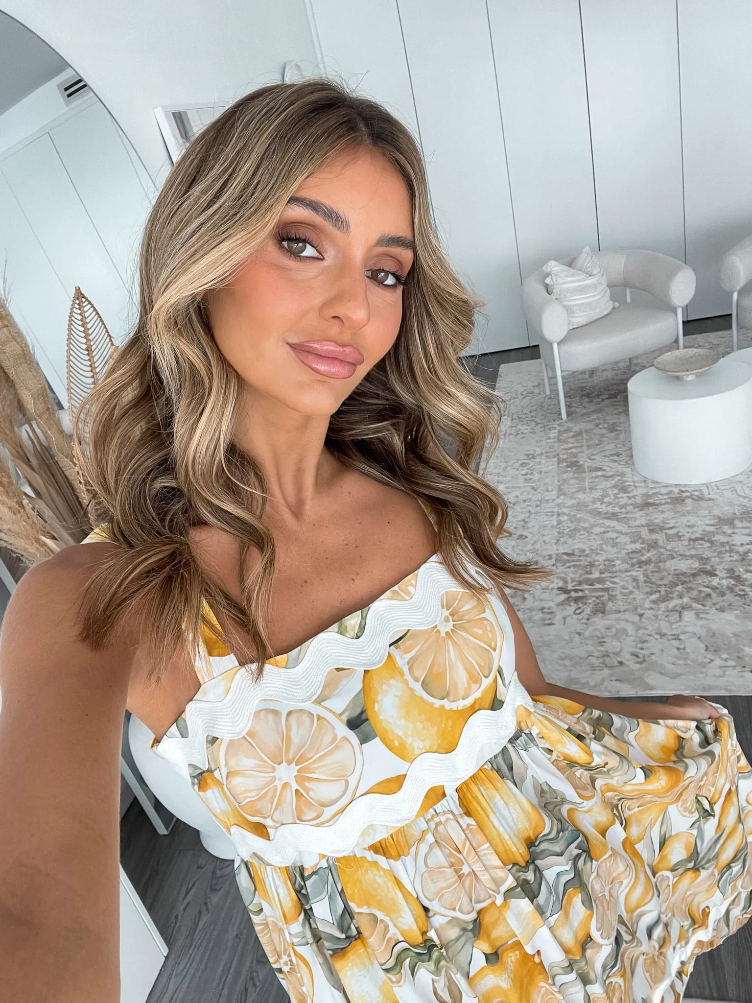 Sylvessa Dress - Yellow Print