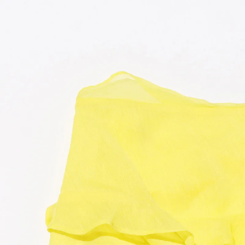 TABITHA YELLOW ONE-SHOULDER ASYMMETRIC CUTOUT GOWN Gloria Lanvin