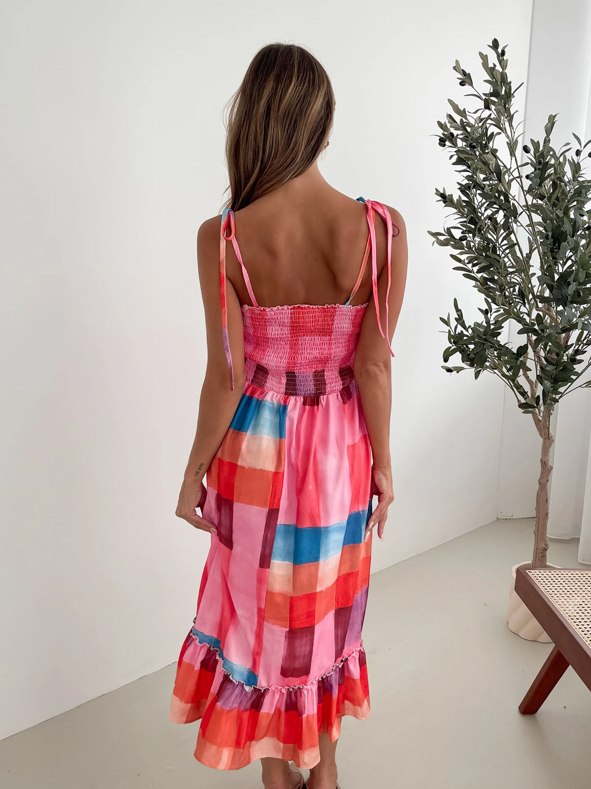 Tafoya Dress - Multi Print