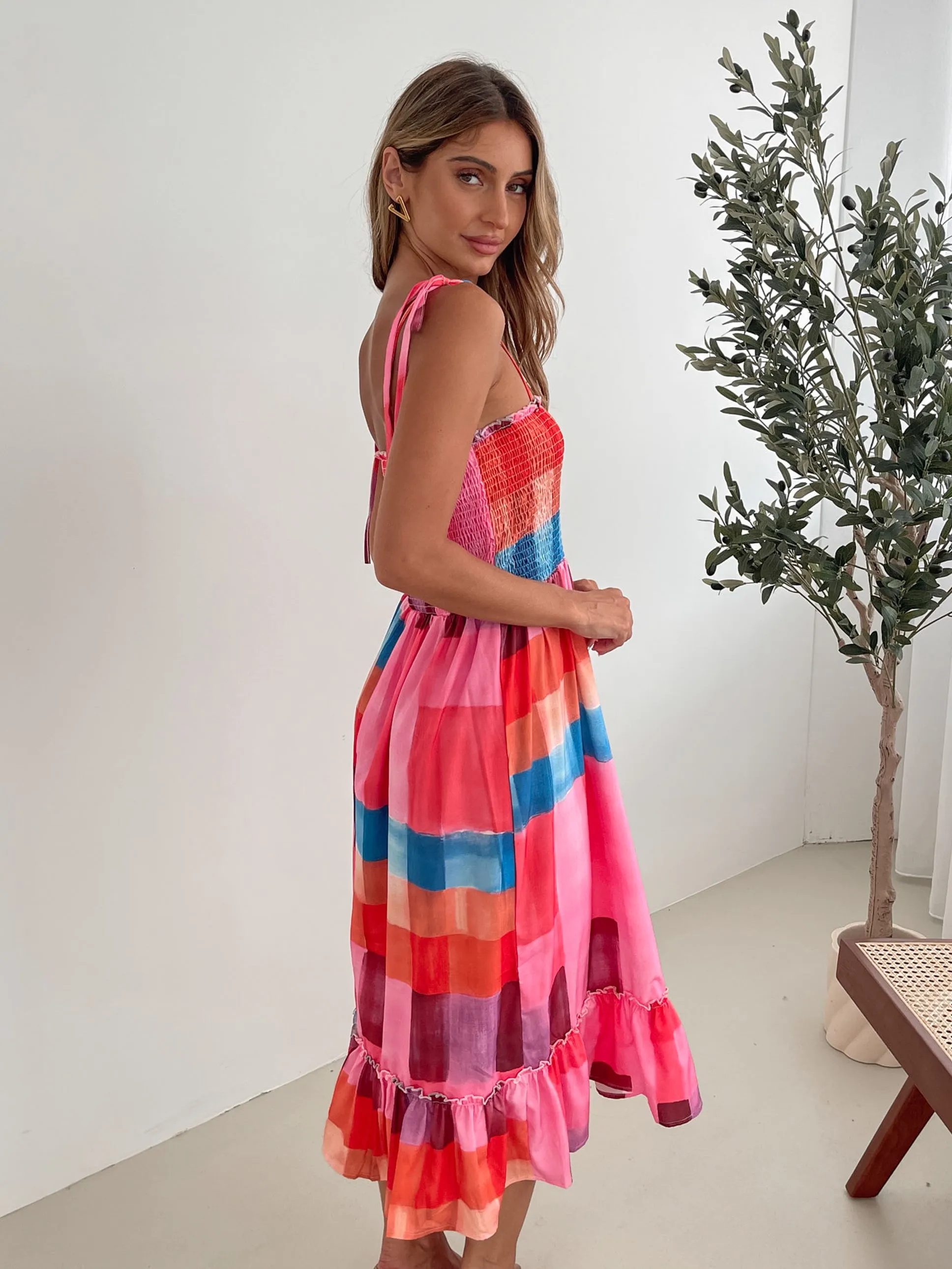 Tafoya Dress - Multi Print