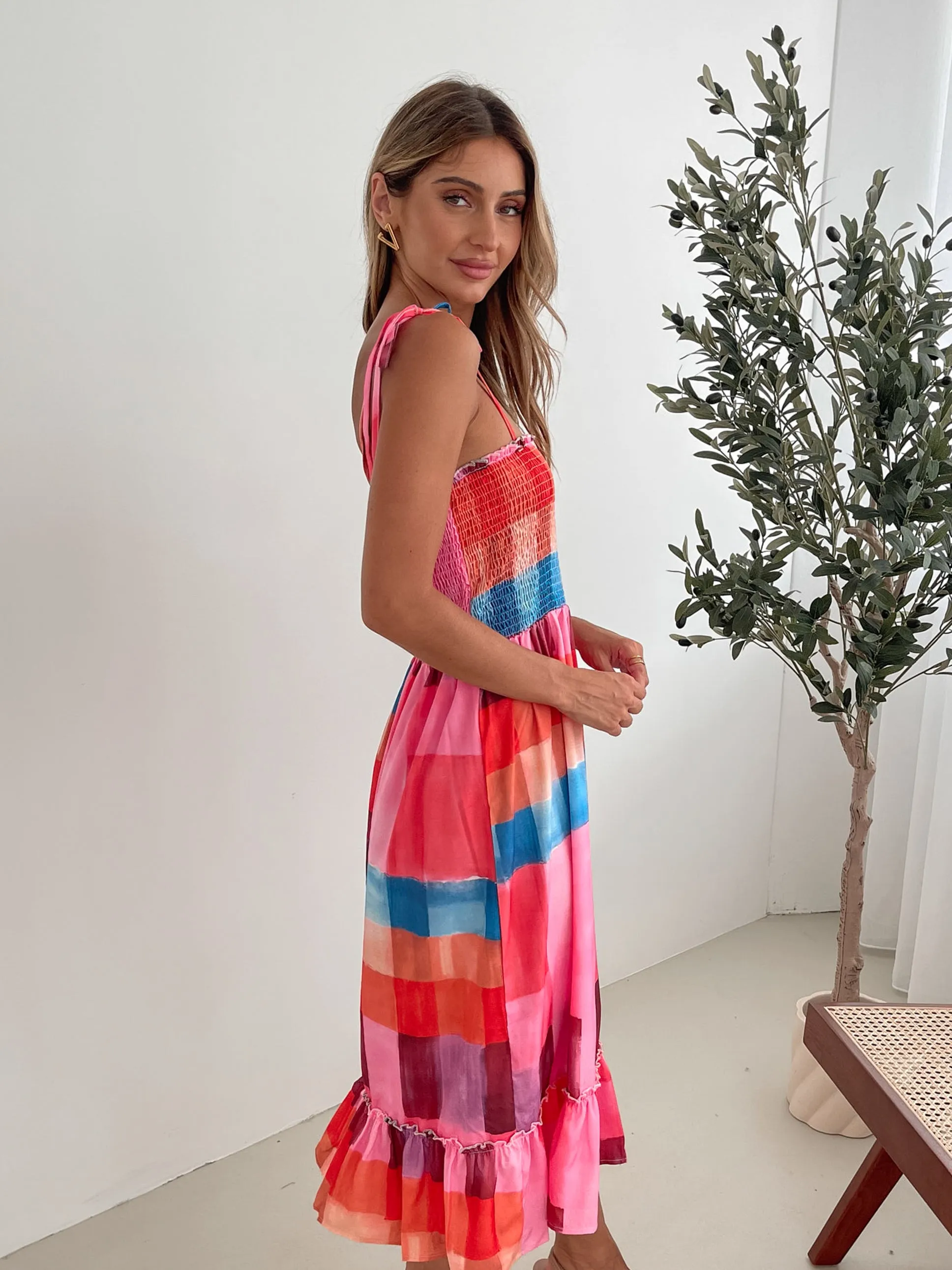 Tafoya Dress - Multi Print