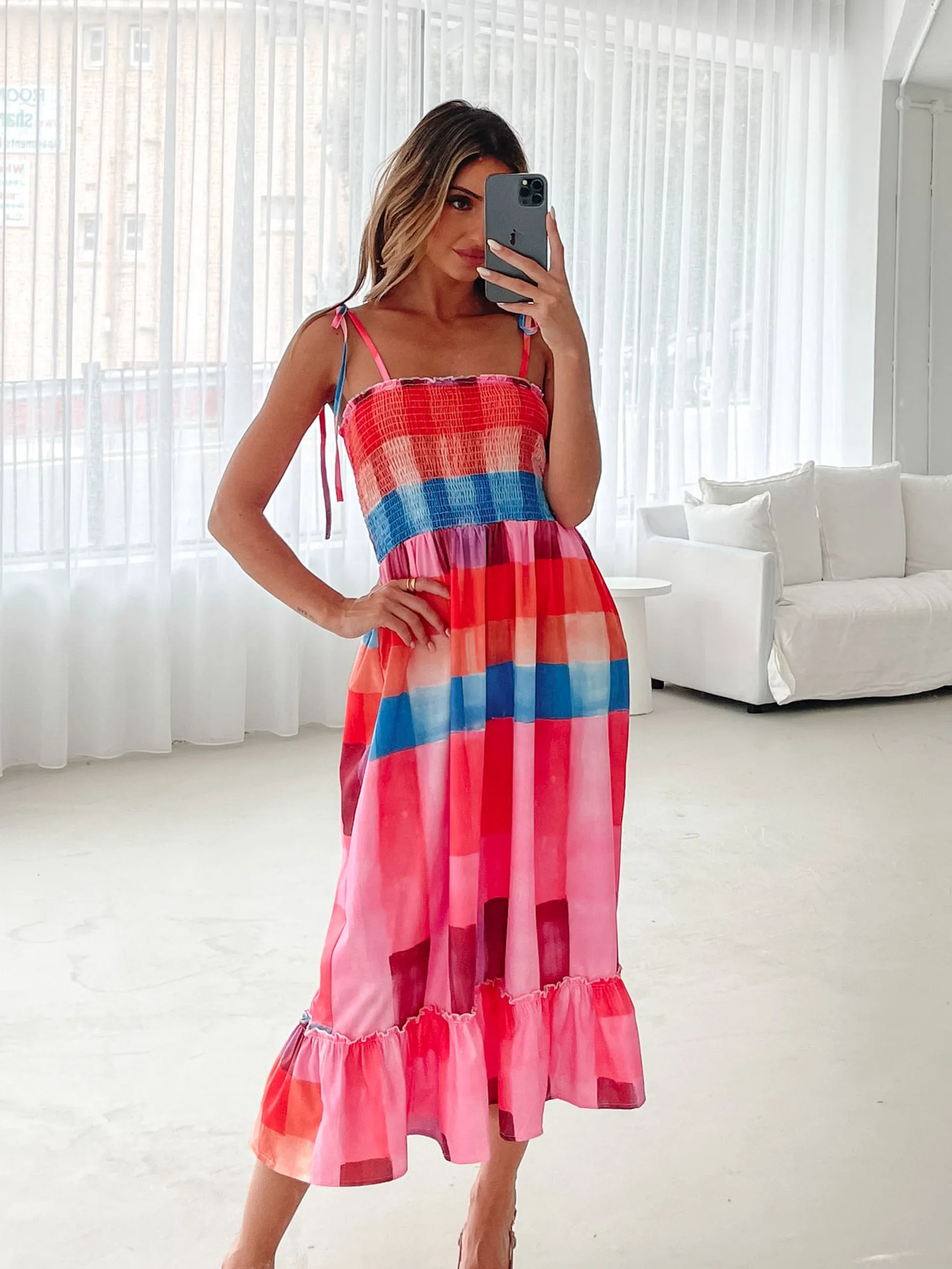 Tafoya Dress - Multi Print