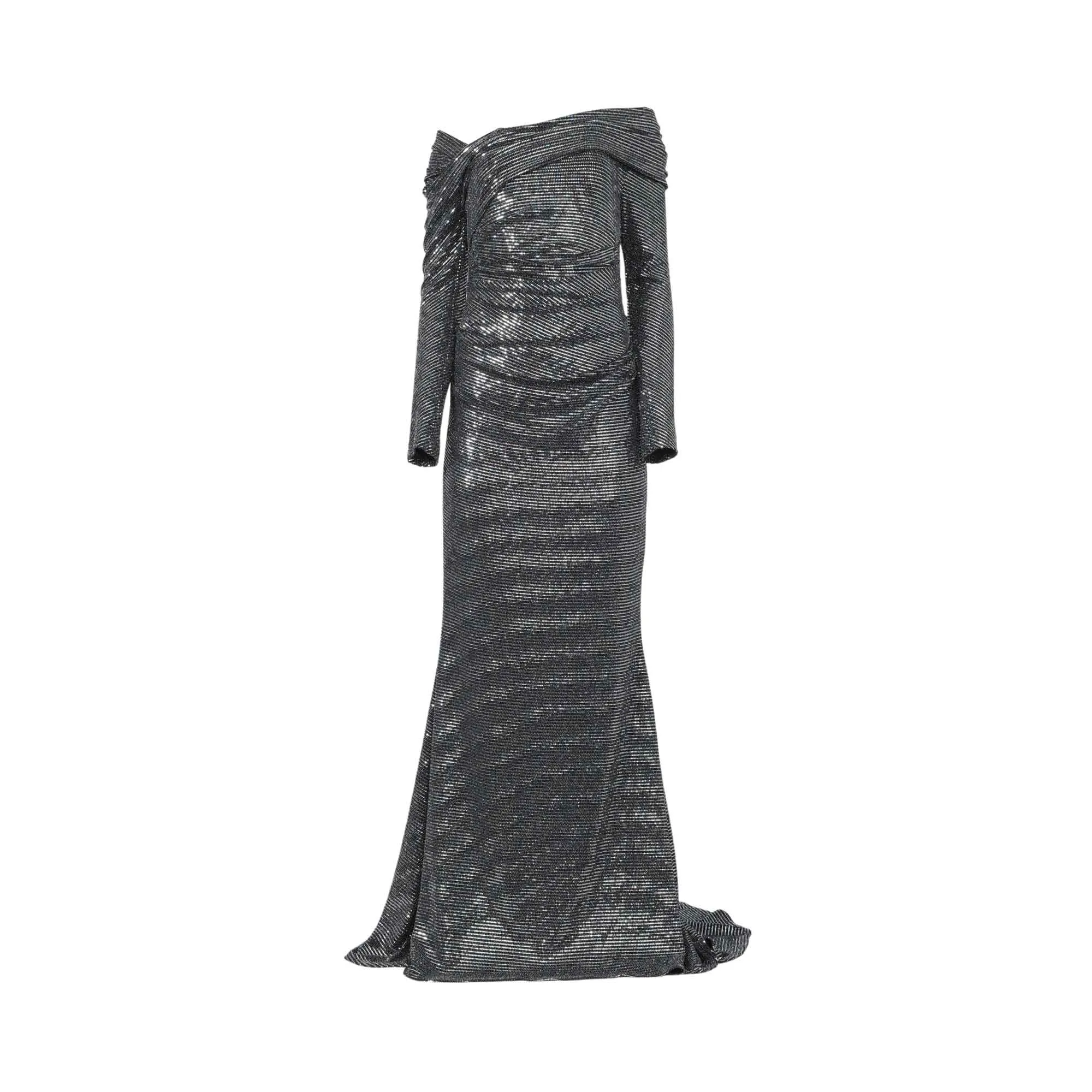 Talbot Runhof Women's Black Long Dress