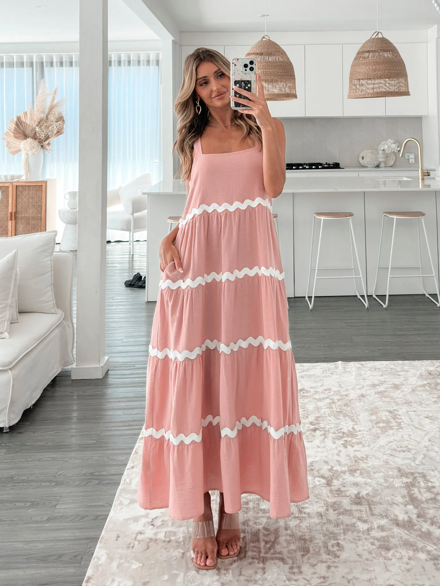 Taline Dress - Pink Multi