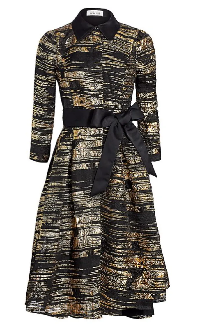 Teri Jon Short Shirt Dress 97298