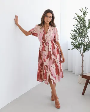 Theia Dress - Multi Print
