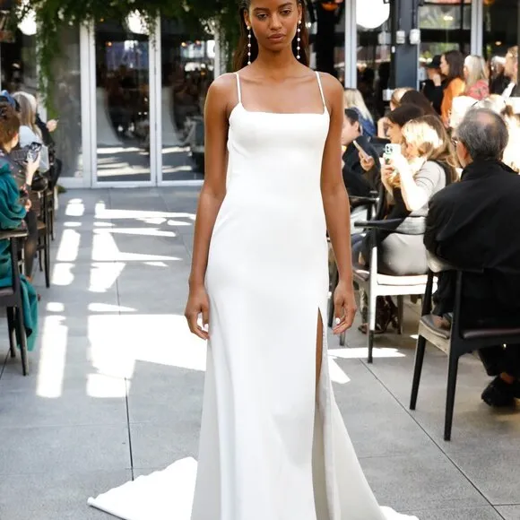 Top Rated Jenny Yoo Emery with Slit Gown  Ends Soon!