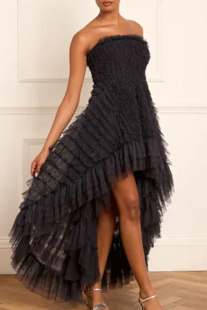 Top Rated Mia Strapless High-Low Gown NEEDLE THREAD  Limited Release!