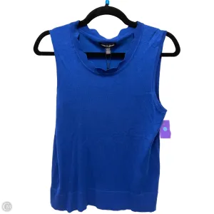 Top Sleeveless By Cable And Gauge In Blue, Size: S