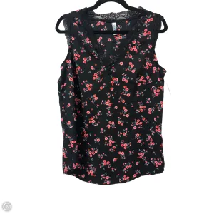 Top Sleeveless By Clothes Mentor In Floral Print, Size: M