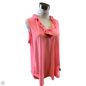 Top Sleeveless By Clothes Mentor In Peach, Size: Xl