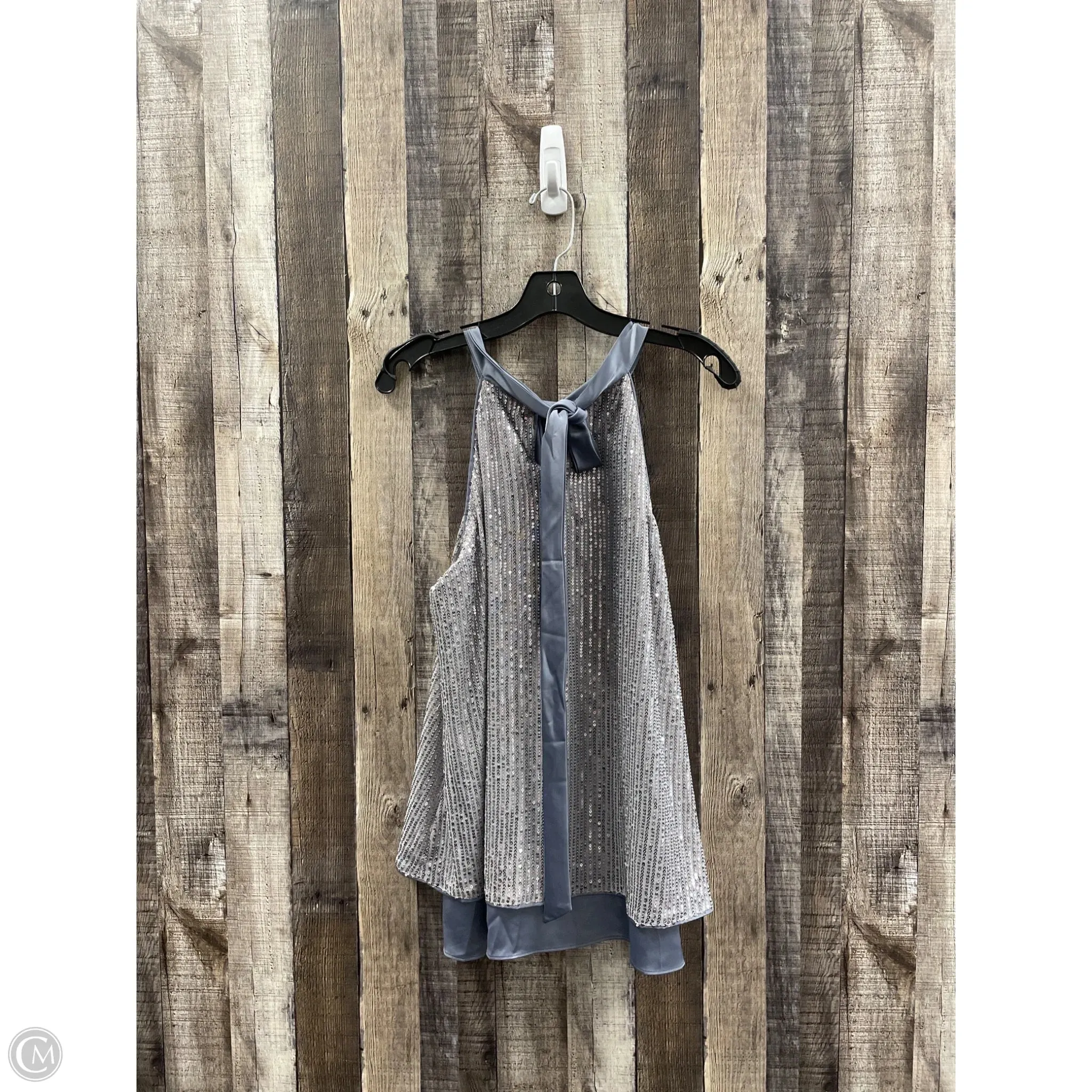 Top Sleeveless By Cme In Grey, Size: Xl
