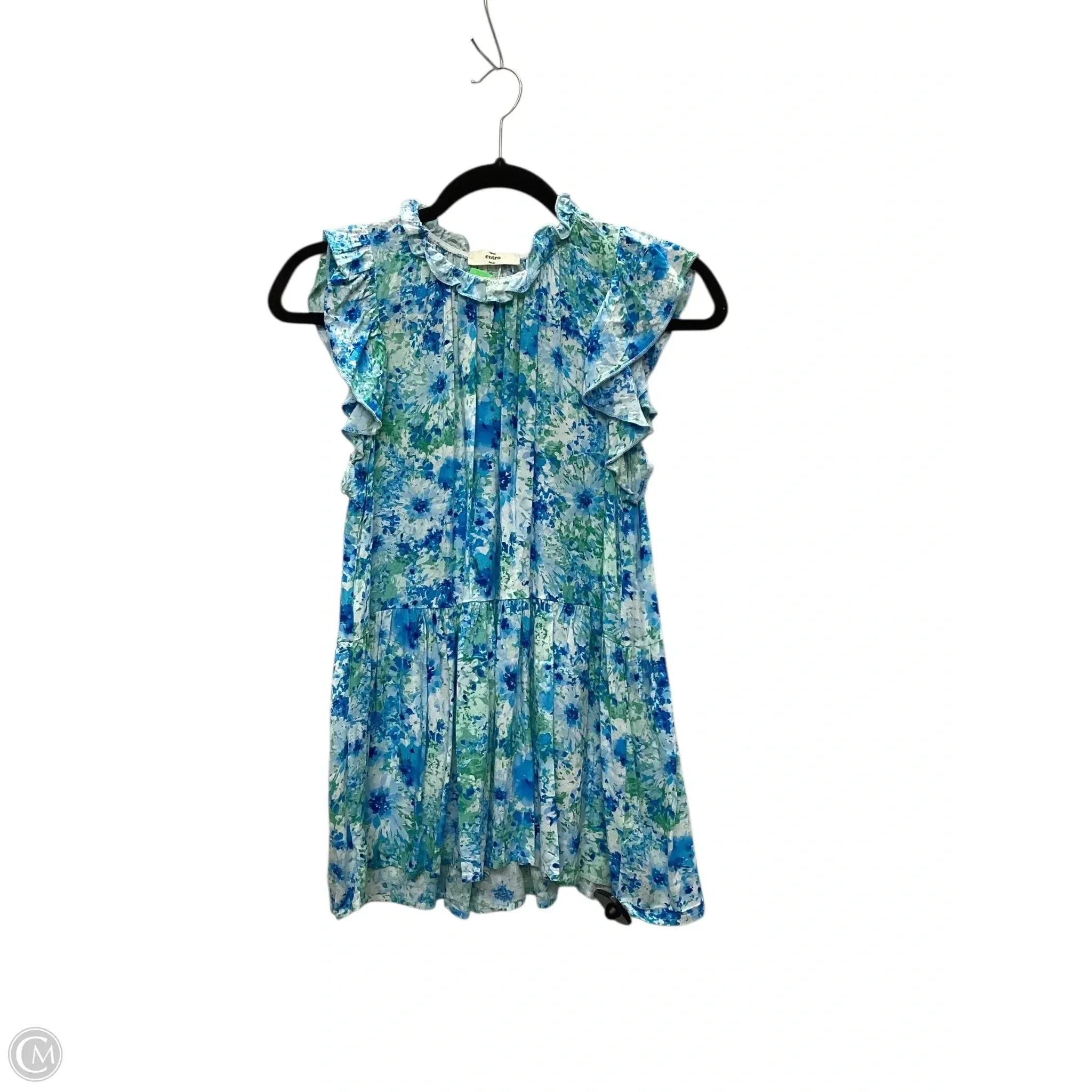 Top Sleeveless By Entro In Blue, Size: S