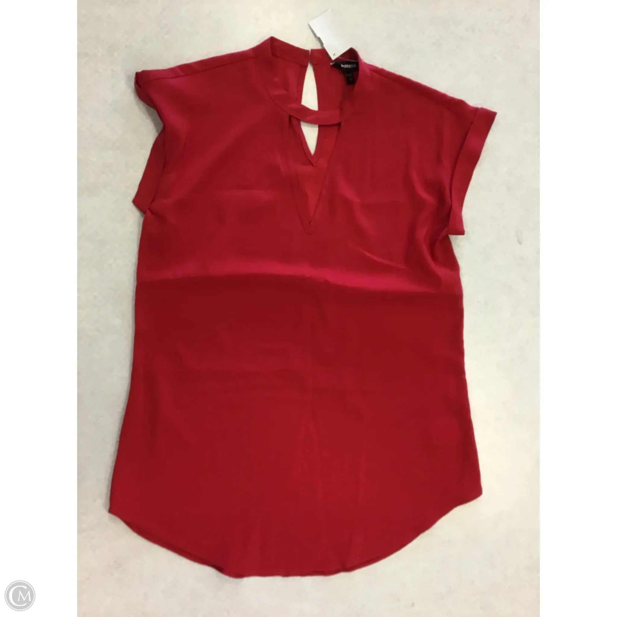 Top Sleeveless By Express In Red, Size: Xs